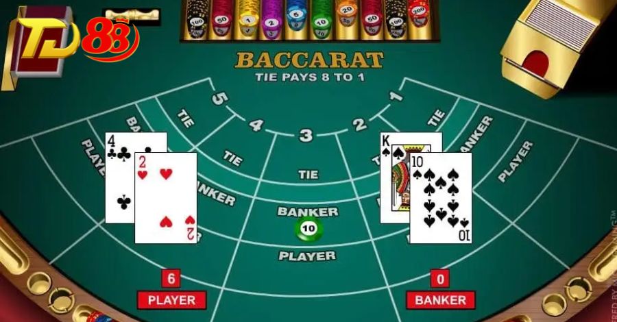 Giới thiệu sơ lược về luật chơi game bài quen thuộc Baccarat online tại TD88 